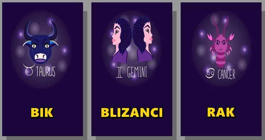 Bik, blizanci i rak: Velika dusa, srce za primer i ljudi koji znaju da vole najjace na svetu! Bik, blizanci i rak: Velika dusa, srce za primer i ljudi koji znaju da vole najjace na svetu!