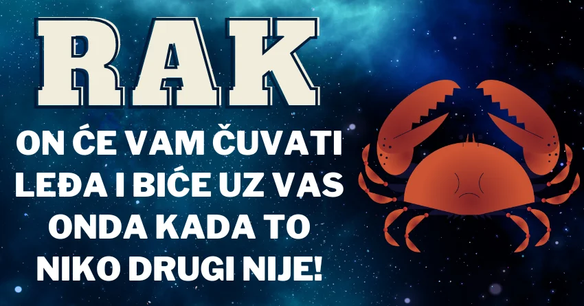 RAK je veliki emotivac koji iskreno voli, ali izdaju neće oprostiti pa MAKAR PATIO! RAK je veliki emotivac koji iskreno voli, ali izdaju neće oprostiti pa MAKAR PATIO!