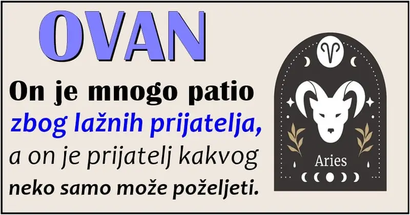 OVAN: Ima VELIKU DUŠU i ČISTO SRCE – Njega je nemoguće mrzeti! OVAN: Ima VELIKU DUŠU i ČISTO SRCE – Njega je nemoguće mrzeti!