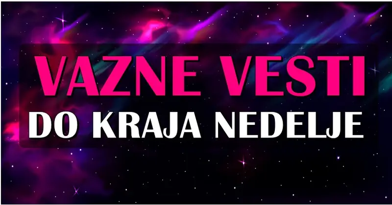 Mnogo pozitivnih i lepih dešavanja čeka OVE znakove do kraja nedelje! Mnogo pozitivnih i lepih dešavanja čeka OVE znakove do kraja nedelje!