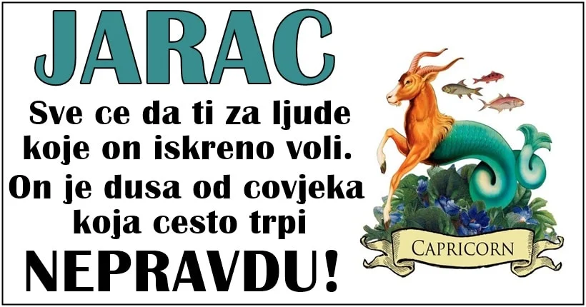 JARAC će RADIJE SAM i USAMLJEN PROVESTI ŽIVOT nego da bude u VEZI u kojoj NIJE SREĆAN! JARAC će RADIJE SAM i USAMLJEN PROVESTI ŽIVOT nego da bude u VEZI u kojoj NIJE SREĆAN!