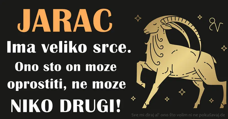 JARAC je DOBRODUŠAN, ako može da POMOGNE – rado će, ako ne može ODUSTAĆE… JARAC je DOBRODUŠAN, ako može da POMOGNE – rado će, ako ne može ODUSTAĆE…