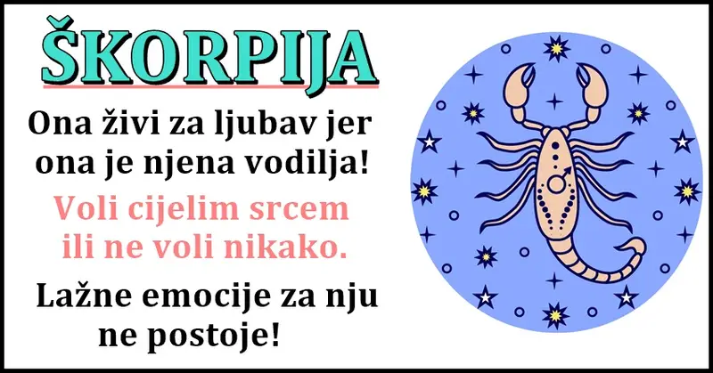 ŠKORPIJA zna i ume da BUDE NAJJAČA cak i onda kada joj se DUŠA RASPADA! ŠKORPIJA zna i ume da BUDE NAJJAČA cak i onda kada joj se DUŠA RASPADA!