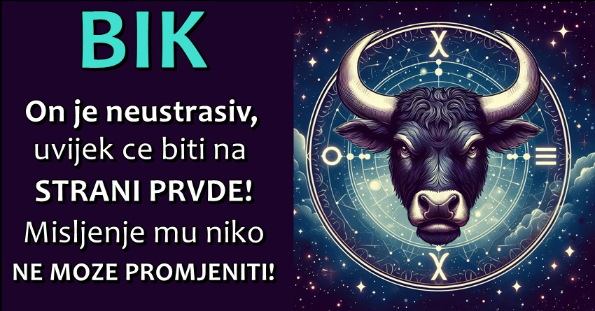 BIK: Stoji na STRANI PRAVDE jer on je BIĆE koje će se UVIJEK ZAUZETI za ono što VRIJEDI u ŽIVOTU! BIK: Stoji na STRANI PRAVDE jer on je BIĆE koje će se UVIJEK ZAUZETI za ono što VRIJEDI u ŽIVOTU!