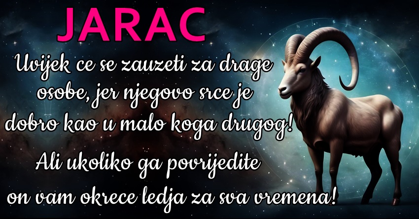 JARAC: Nikad nece DOZVOLITI da se NEKO IGRA sa njegovom DOBROTOM!- Mnogo je PAMETAN i ZNA da PROCJENI druge OSOBE! JARAC: Nikad nece DOZVOLITI da se NEKO IGRA sa njegovom DOBROTOM!- Mnogo je PAMETAN i ZNA da PROCJENI druge OSOBE!