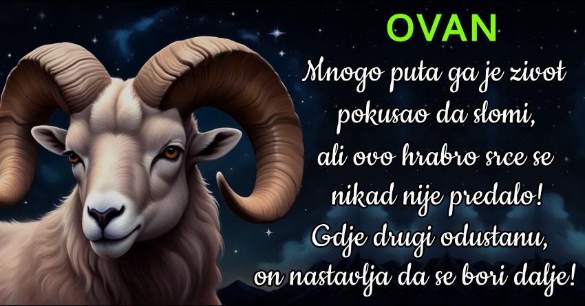 Ovan: Drugi će prestati DA SE BORE za SVOJU SREĆU kada postane teško! – Ovan nikada ne DIŽE RUKE od onoga DO ČEGA mu je u ŽIVOTU STALO! Ovan: Drugi će prestati DA SE BORE za SVOJU SREĆU kada postane teško! – Ovan nikada ne DIŽE RUKE od onoga DO ČEGA mu je u ŽIVOTU STALO!