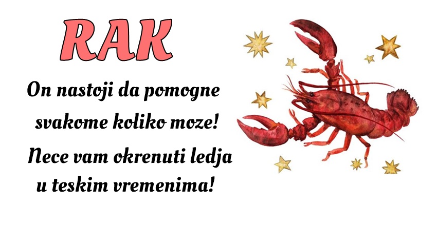 RAK: On nas uči da istinska SREĆA i USPEH dolaze iz UNUTRAŠNJE STABILNOSTI i da se ostane VERAN SEBI i ONOME što ŽELIMO! RAK: On nas uči da istinska SREĆA i USPEH dolaze iz UNUTRAŠNJE STABILNOSTI i da se ostane VERAN SEBI i ONOME što ŽELIMO!