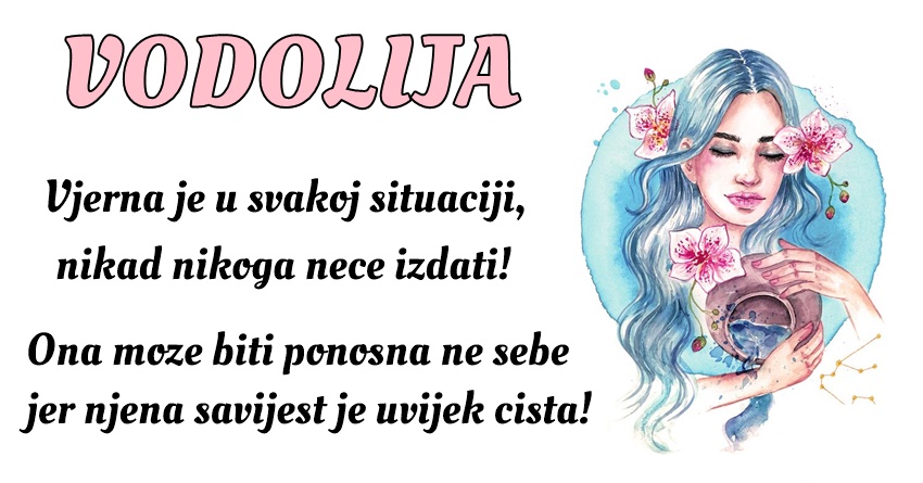 VODOLIJA: Ona pokazuje koliko je važno biti posvećen, odgovoran i spreman da pomaže! VODOLIJA: Ona pokazuje koliko je važno biti posvećen, odgovoran i spreman da pomaže!