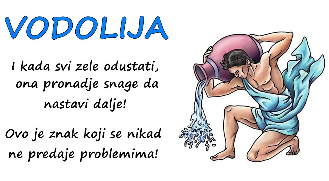 VODOLIJA: Ona je znak poznat po svojoj sposobnosti da uspešno prevaziđe prepreke i da inspiriše druge da učine isto! VODOLIJA: Ona je znak poznat po svojoj sposobnosti da uspešno prevaziđe prepreke i da inspiriše druge da učine isto!
