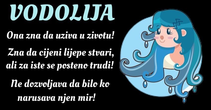 VODOLIJA: Ona veruje u ljude oko sebe, što je čini izuzetno podržavajućim prijateljem i partnerom! VODOLIJA: Ona veruje u ljude oko sebe, što je čini izuzetno podržavajućim prijateljem i partnerom!