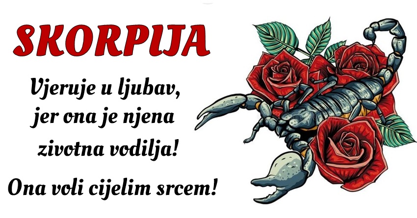 ŠKORPIJA: Njena prisnost i posvećenost čine je prijateljem za ceo život! ŠKORPIJA: Njena prisnost i posvećenost čine je prijateljem za ceo život!