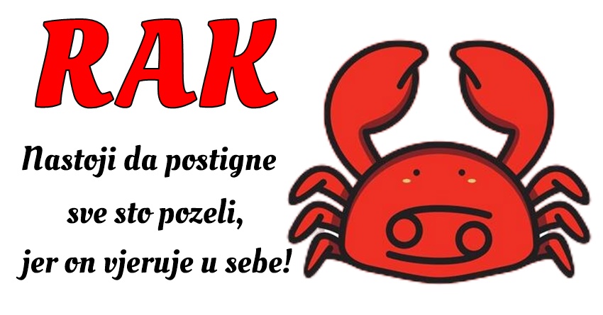 RAK: On veruje da je svaki trenutak života dragocen i da treba biti proživljen s maksimalnom predanošću! RAK: On veruje da je svaki trenutak života dragocen i da treba biti proživljen s maksimalnom predanošću!