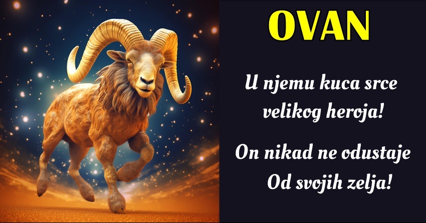 OVAN: On nam pokazuje da uz pravi stav i trud možemo savladati bilo koju prepreku! OVAN: On nam pokazuje da uz pravi stav i trud možemo savladati bilo koju prepreku!