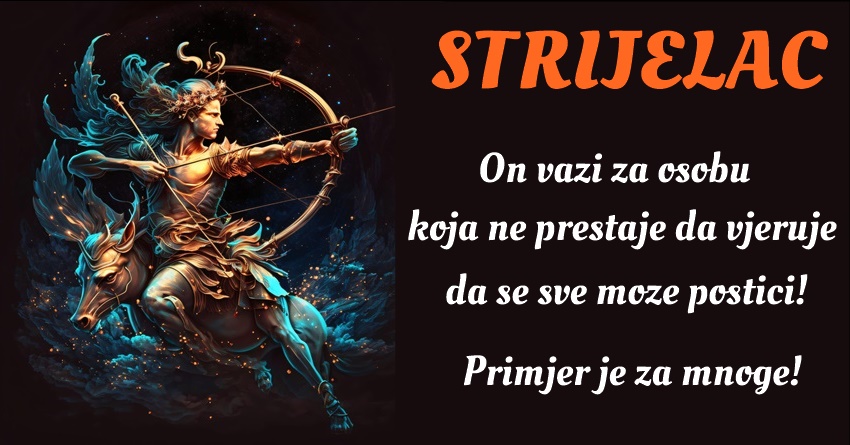 STRELAC: On se ne plaši da voli, čak i kada ljubav donosi bol i patnju! STRELAC: On se ne plaši da voli, čak i kada ljubav donosi bol i patnju!