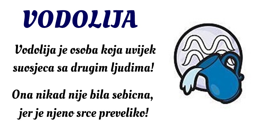VODOLIJA: Njena posvećenost i odlučnost motivišu druge da se potrude i da veruju u svoje sposobnosti! VODOLIJA: Njena posvećenost i odlučnost motivišu druge da se potrude i da veruju u svoje sposobnosti!