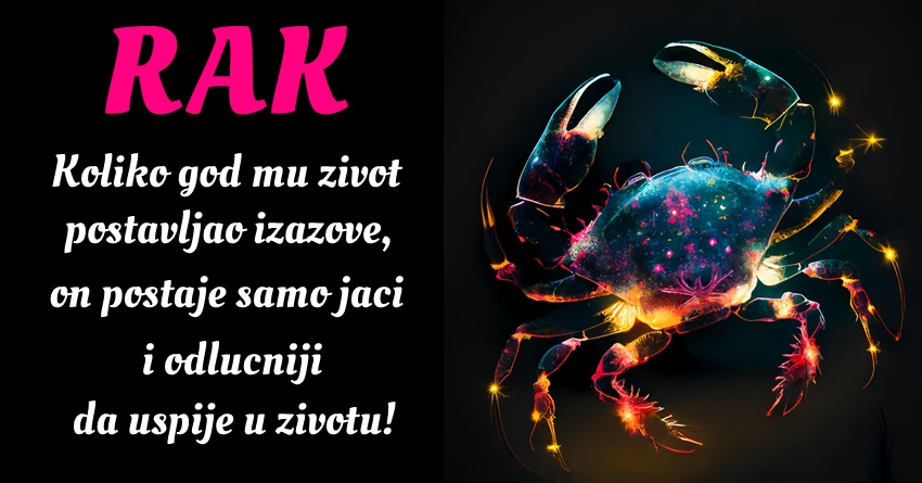 Rak: On veruje da je njegov život smisleniji kada koristi svoje talente i veštine za doprinos dobrobiti drugih! Rak: On veruje da je njegov život smisleniji kada koristi svoje talente i veštine za doprinos dobrobiti drugih!