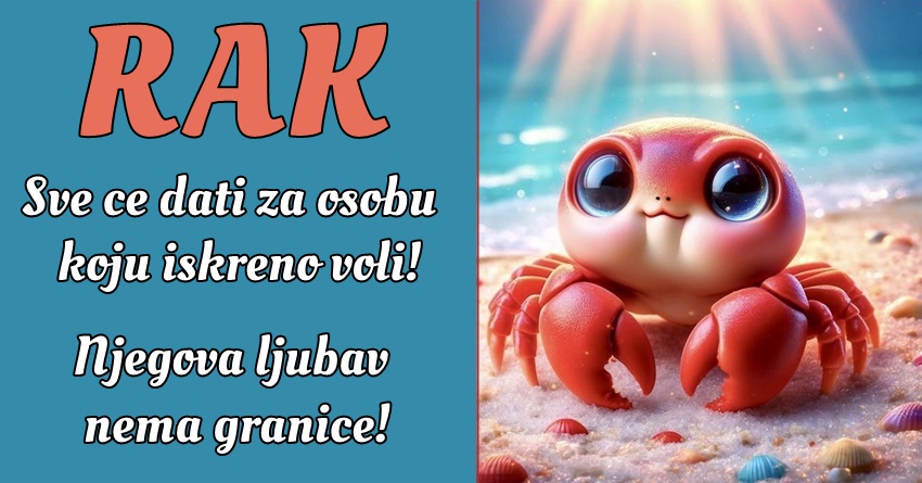RAK: Čak i u NAJTEŽIM SITUACIJAMA, on je POUZDAN i VERAN!- Njegovo SRCE je OGROMNO! RAK: Čak i u NAJTEŽIM SITUACIJAMA, on je POUZDAN i VERAN!- Njegovo SRCE je OGROMNO!