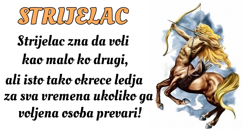 STRELAC: Ovo je znak koji pruža stabilnost u vremenu nesigurnosti! STRELAC: Ovo je znak koji pruža stabilnost u vremenu nesigurnosti!