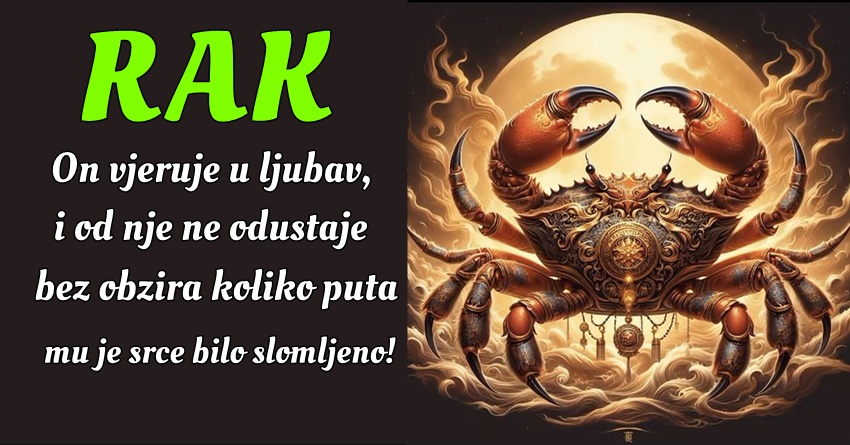 RAK: Njegova sposobnost da pruži pažnju i ljubaznost čini ga izuzetno cenjenim! RAK: Njegova sposobnost da pruži pažnju i ljubaznost čini ga izuzetno cenjenim!