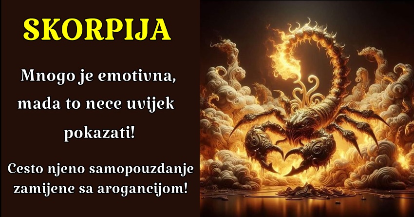 ŠKORPIJA: Ona često koristi svoju empatiju kao alat za pronalaženje rešenja za probleme! ŠKORPIJA: Ona često koristi svoju empatiju kao alat za pronalaženje rešenja za probleme!