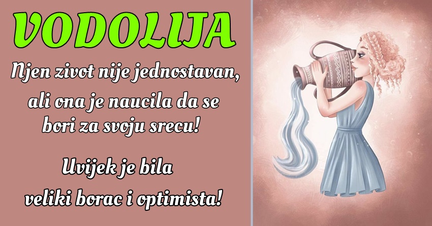 VODOLIJA: U prijateljstvima, ona nudi stabilnost i pouzdanost, dok u porodičnim odnosima pruža sigurnost i brigu! VODOLIJA: U prijateljstvima, ona nudi stabilnost i pouzdanost, dok u porodičnim odnosima pruža sigurnost i brigu!