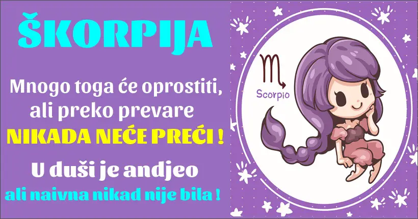 ŠKORPIJA je veliki EMOTIVAC ali kada treba, ona ume da KORISTI SVOJ RAZUM! ŠKORPIJA je veliki EMOTIVAC ali kada treba, ona ume da KORISTI SVOJ RAZUM!