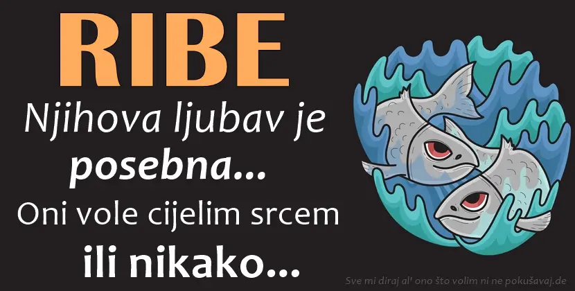 RIBE VOLE DO LUDILA, PREDAJU SE, VERNE SU, ali TESKO VAMA ako ih IZDATE! RIBE VOLE DO LUDILA, PREDAJU SE, VERNE SU, ali TESKO VAMA ako ih IZDATE!